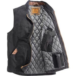 Venado Concealed Carry Vest for Men - Heavy Duty Canvas - Conceal Carry Pockets